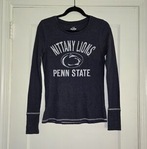 Penn State Nittany Lions Long Sleeve Shirt Womens Large Navy PSU